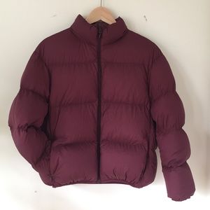 Uniqlo U Maroon Puffer